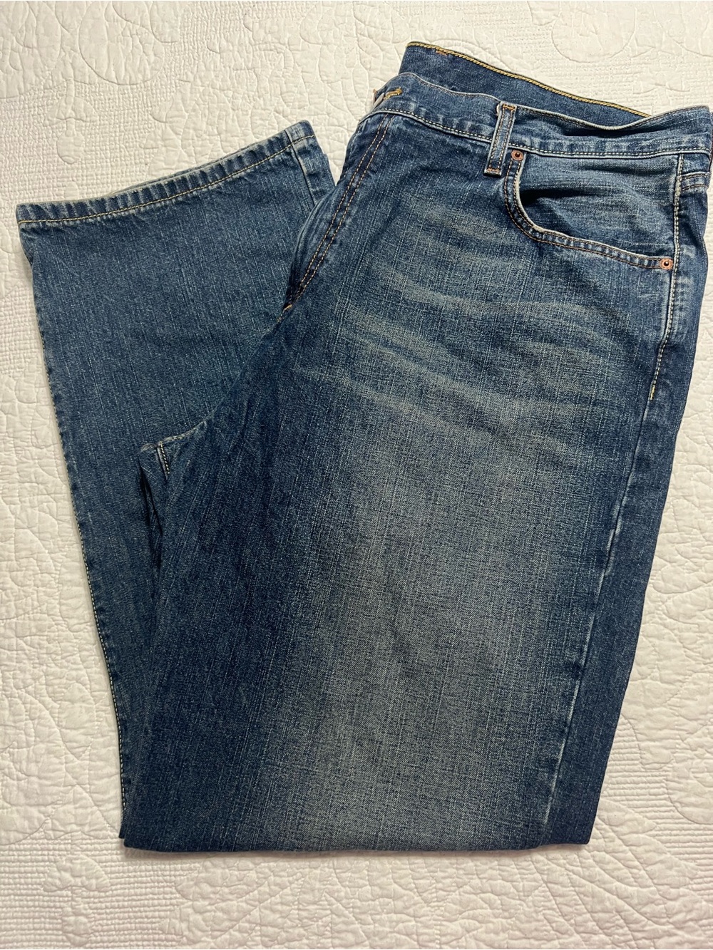 Lucky Brand Dungarees Jeans by Gene Montesano Men's 38x30 Straight Leg #21